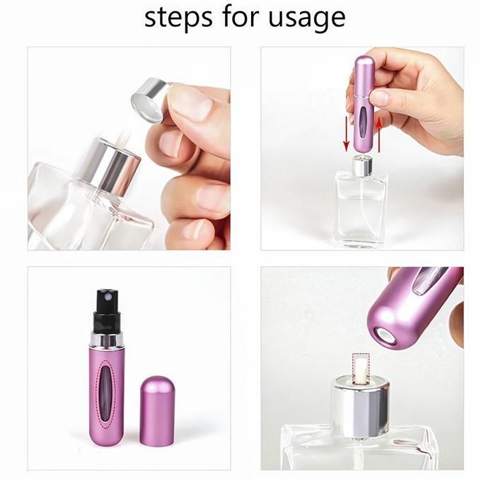 4 Pcs Portable Mini Refillable Sprayer Atomizer Bottle Travel Accessory