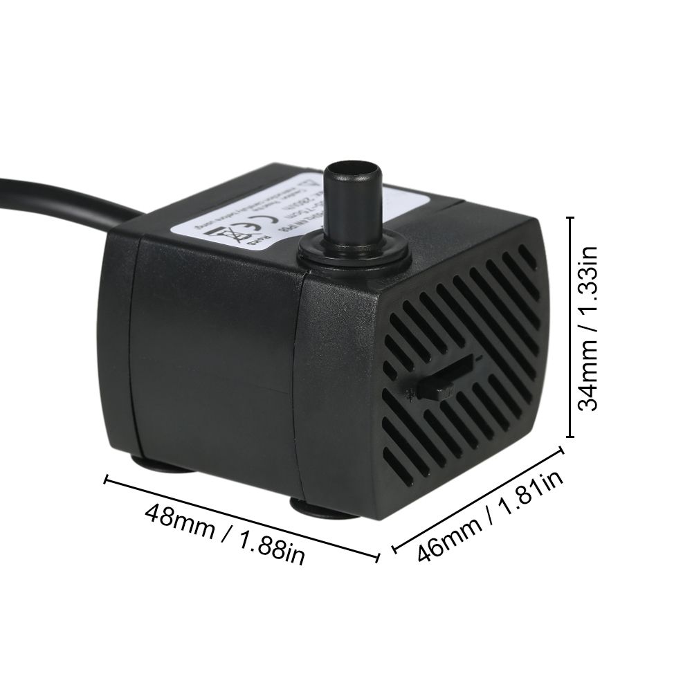 280L/H 4W Submersible Water Pump For Aquarium Tabletop