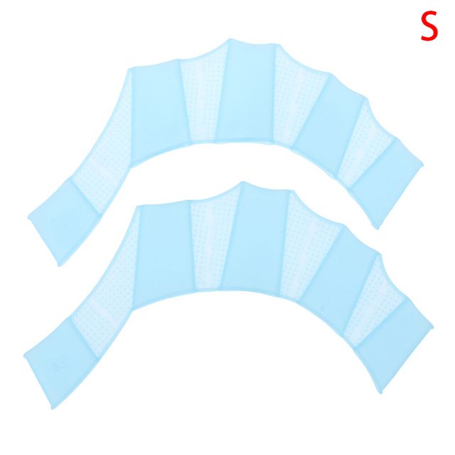 1pair Unisex Silicone Girdles Swimming Hand Fins Flippers