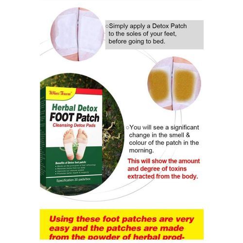 Detox Foot Pads Patch Detoxify Toxins With Adhesive Keeping Fit Health Care