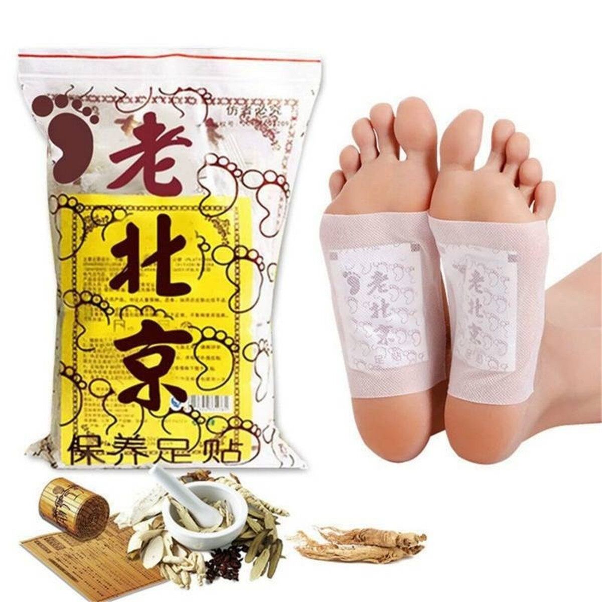 100PCS Ginger Detox Foot Patch Improve Sleep Slimming Feet Care Feet Stickers Loss Weight Burning Health Care Pads