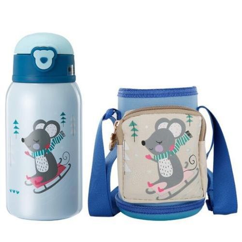500ml Baby Feeding Thermocup  Children Bottle Vacuum Flask School Stainless Steel Thermal Mug Thermos Cup