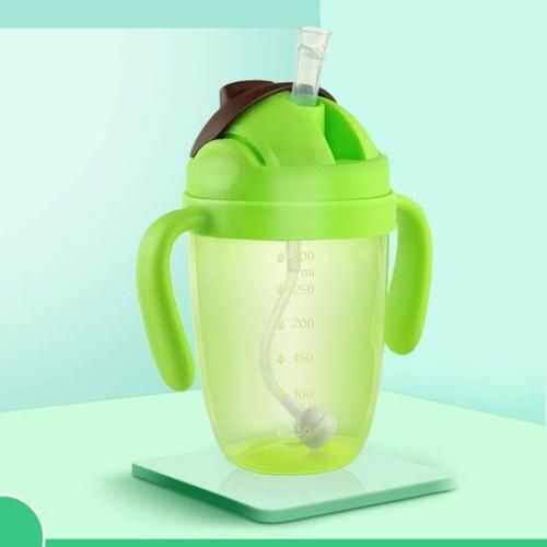 300ml Suction Feeding Bottles Cups For Babies Water Milk Bottle Baby Feeding Bottle Infant Training With Handle Cups