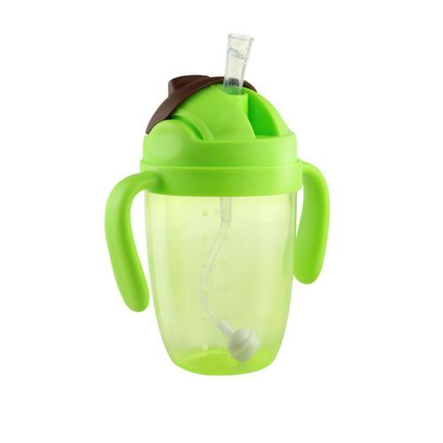 300ml Suction Feeding Bottles Cups For Babies Water Milk Bottle Baby Feeding Bottle Infant Training With Handle Cups