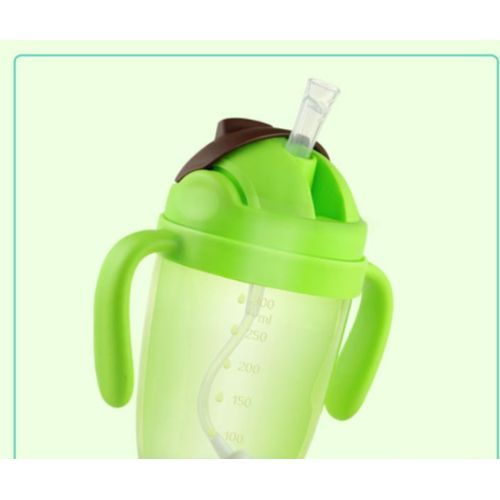 300ml Suction Feeding Bottles Cups For Babies Water Milk Bottle Baby Feeding Bottle Infant Training With Handle Cups