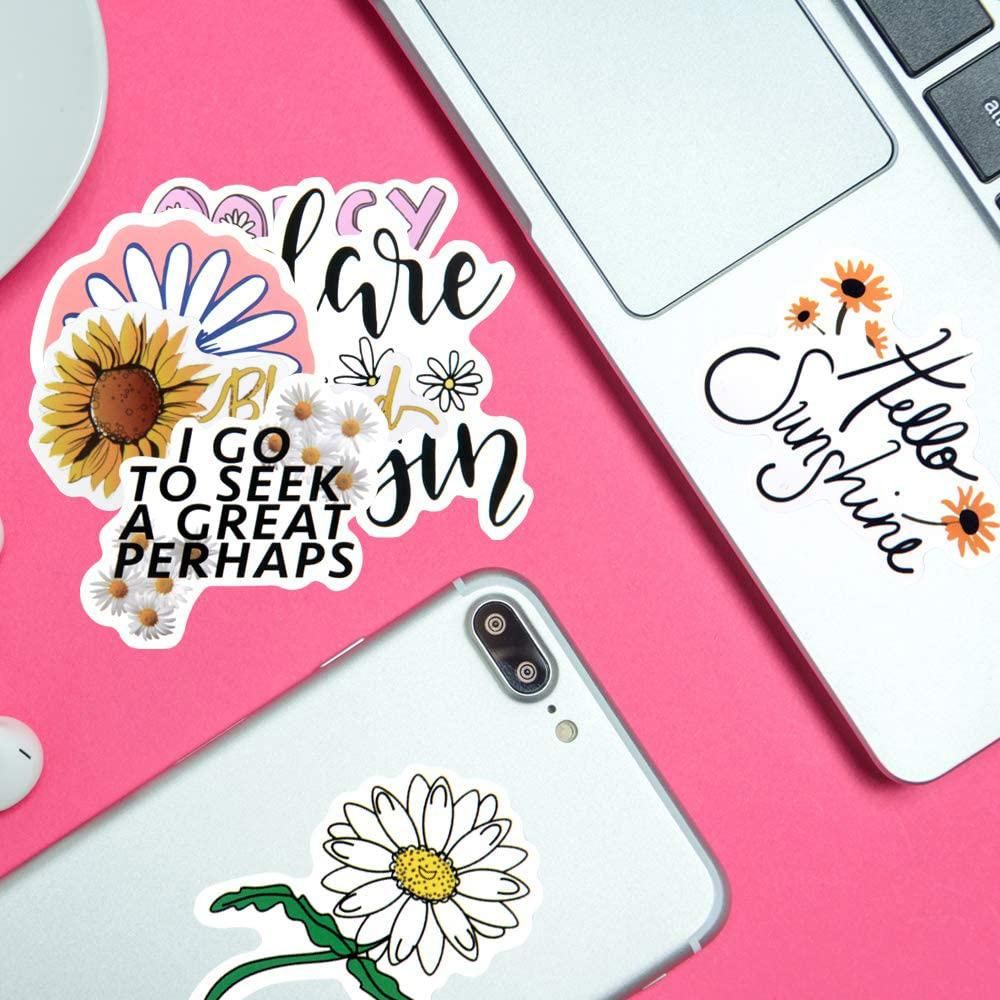 Inspirational Stickers for Hydro Flasks,50 PCS Motivational Stickers for Teens,Girls.Waterproof PVC Sticker for Laptop