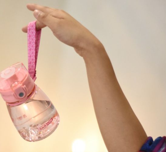 Kids Drink Cup With Straw 300ml Transparent Children Sport Water Bottle Safety PP Baby Anti Choked Sippy Feeding Learning Cups