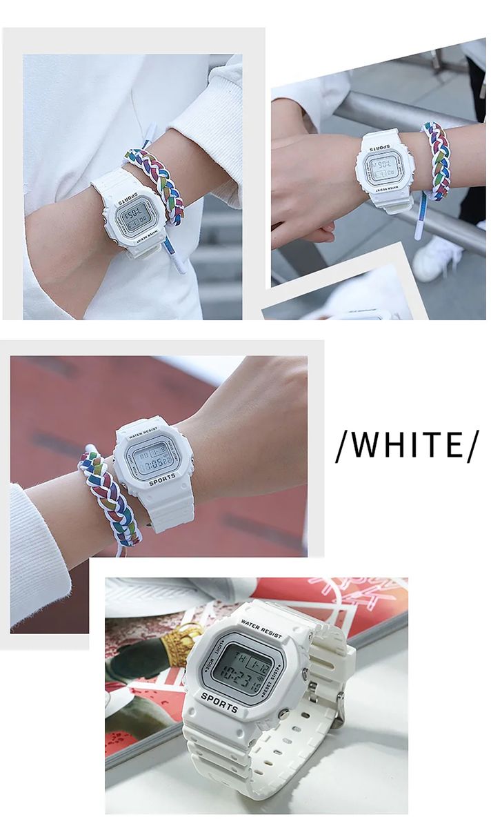 Ins Net Red Hot-selling Student Casual Cute Multifunctional Waterproof Luminous Electronic Watches
