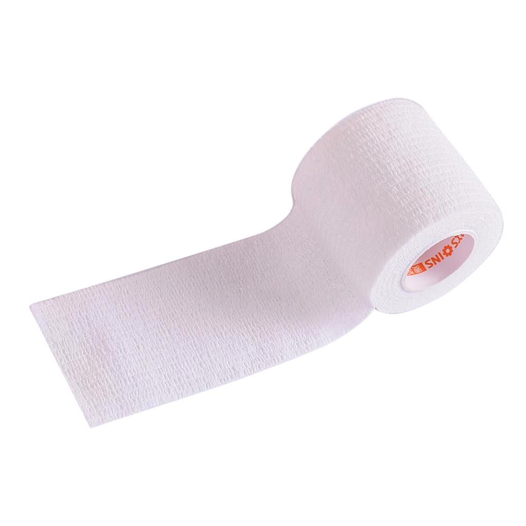 5cm Sports Cohesive Flexible  Self Adhesive Elastic Tape White