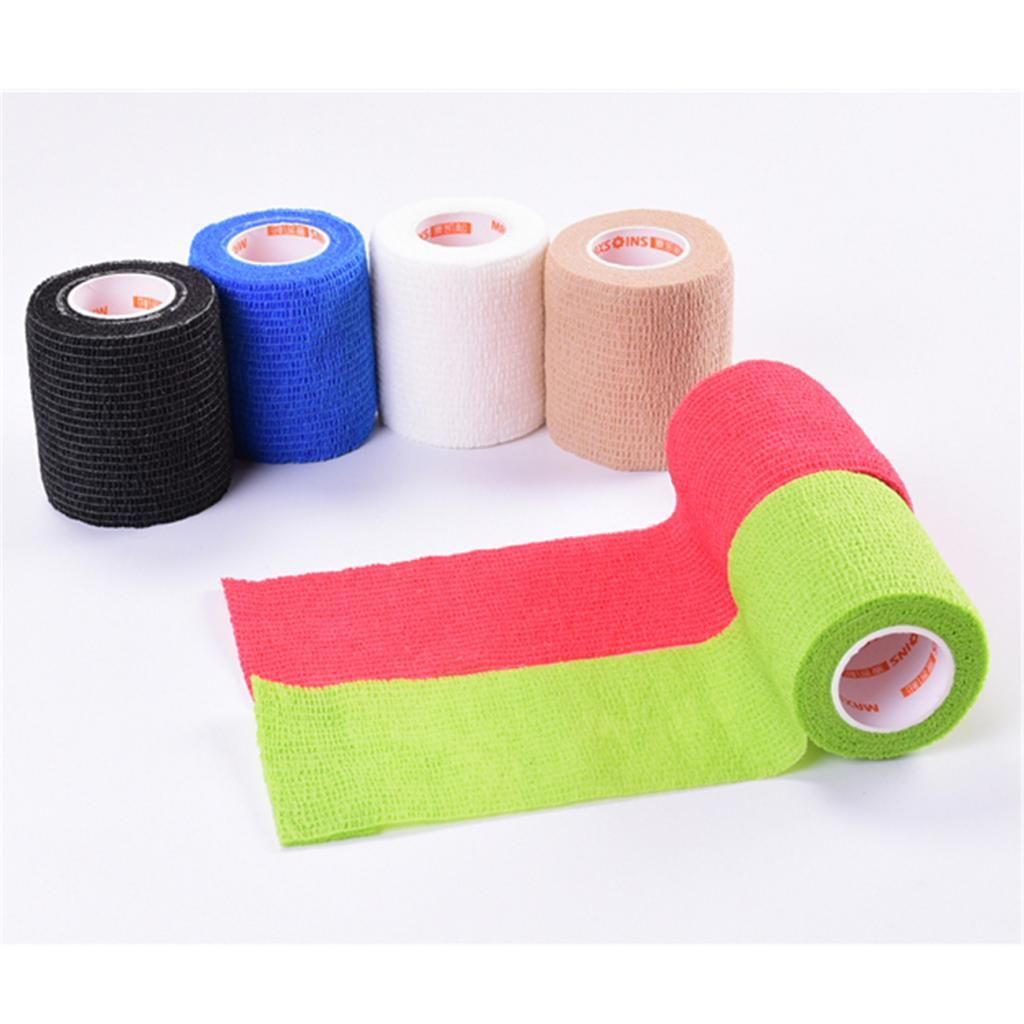 Self Adhesive Cohesive Wrap Bandage Tape For Wrist Ankle Sprains Blue