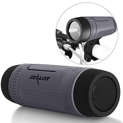 S1 Portable  Bluetooth Speaker With Torch -Grey