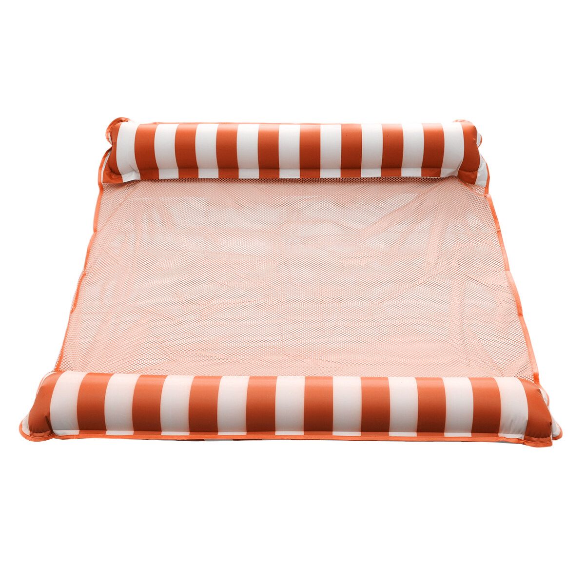 Inflatable Water Hammock Floating Bed Sports Air Mattress Lounge Chair DrifterS Orange-Double