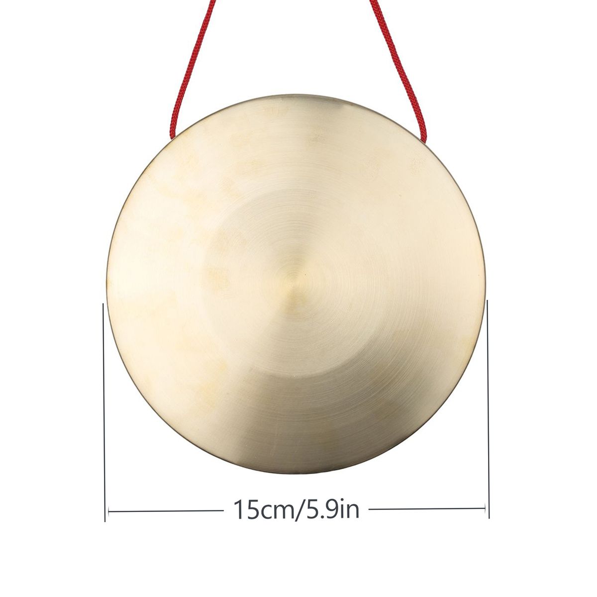 22cm Hand Gong Cymbals Brass Copper Chapel Opera Percussion