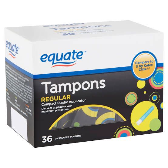 Regular Absorbency Unscented Tampons With Compact Plastic Applicators, 36 Count