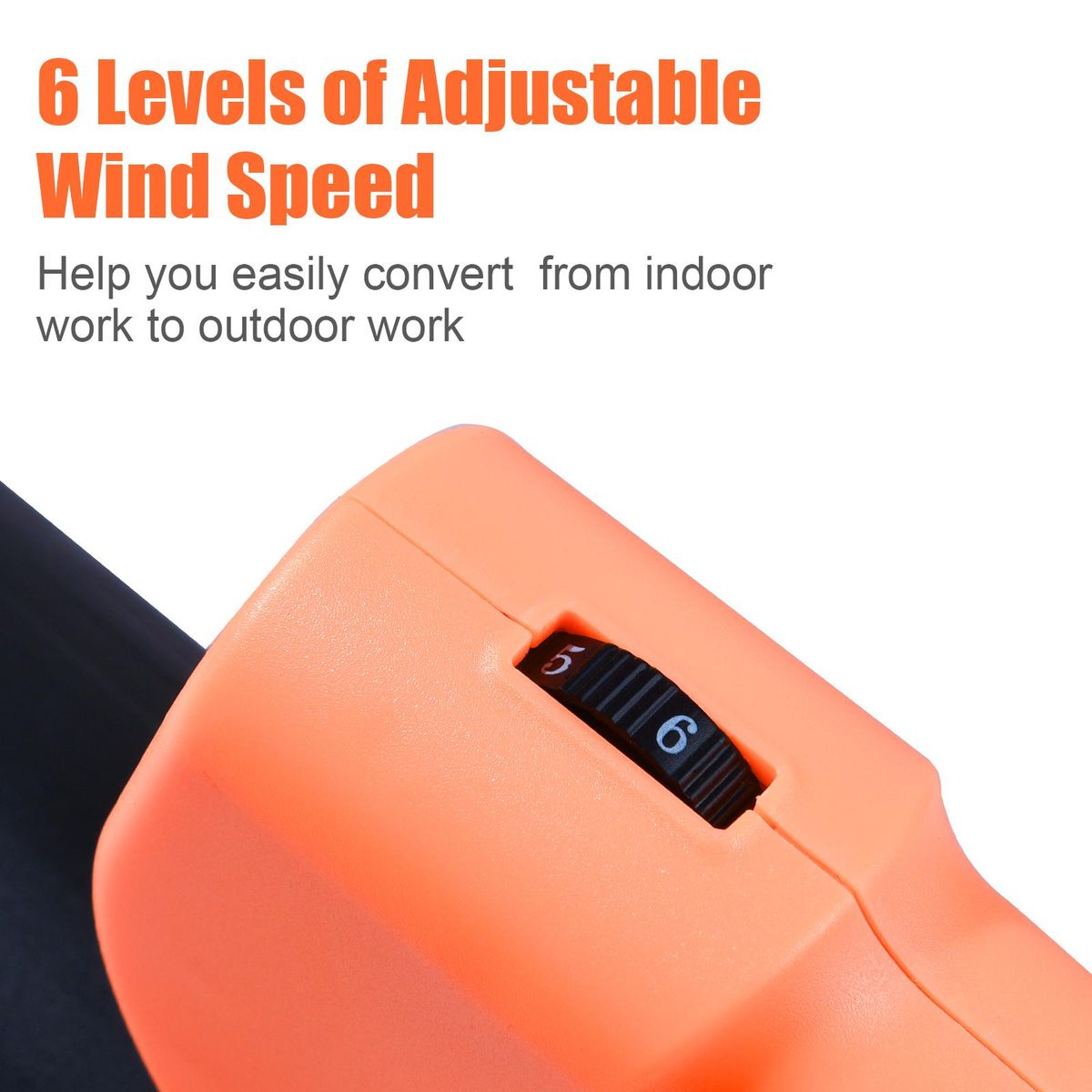 Cordless Leaf Blower 3000W Electric Leaf Blower 6 Adjustable Speeds 4000mAh Battery Powered Leaf Blower for Lawn Care Snow Blowing Yard Cleaning
