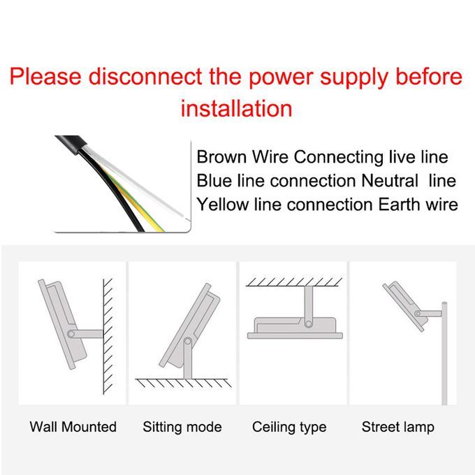 AC110V Portable 50W Energy Saving Outdoor Project-Light