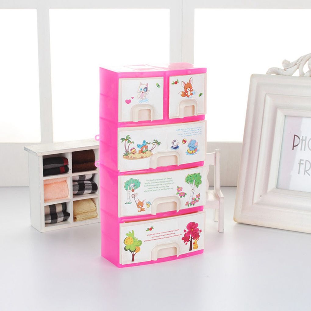 Baby Toys Wardrobe Doll Closet Barbie Cabinet For Printing