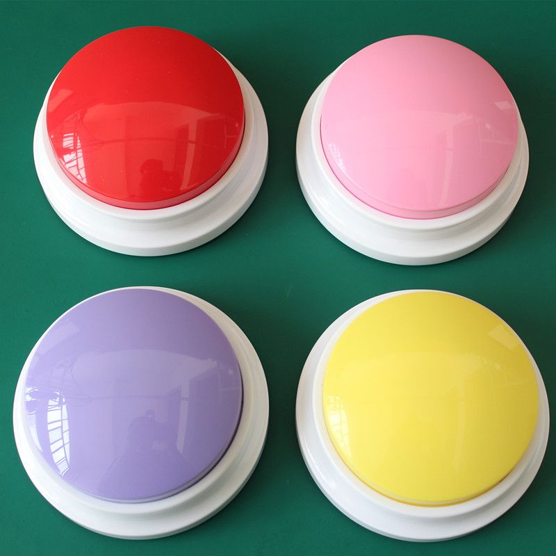 Pet communication button dog sound box training talking toy recording sounder squeeze box voice Chinese-fixed style-la stinky smell