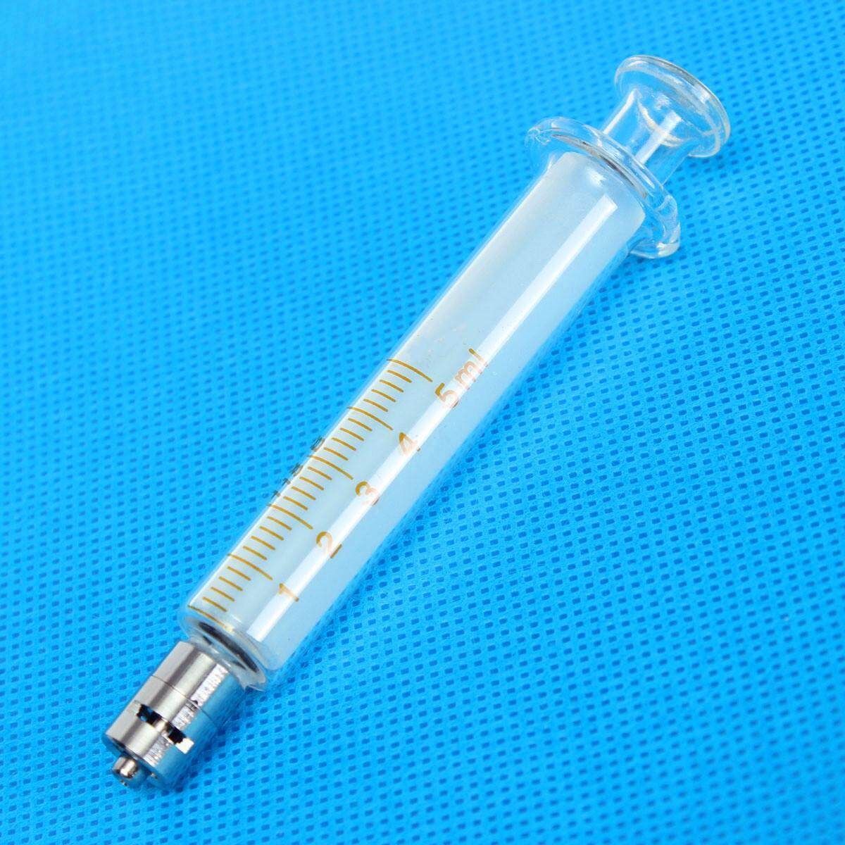 5ml Lab Glass Syringe Glass Glass Sampler Reusable Laboratory Supplies