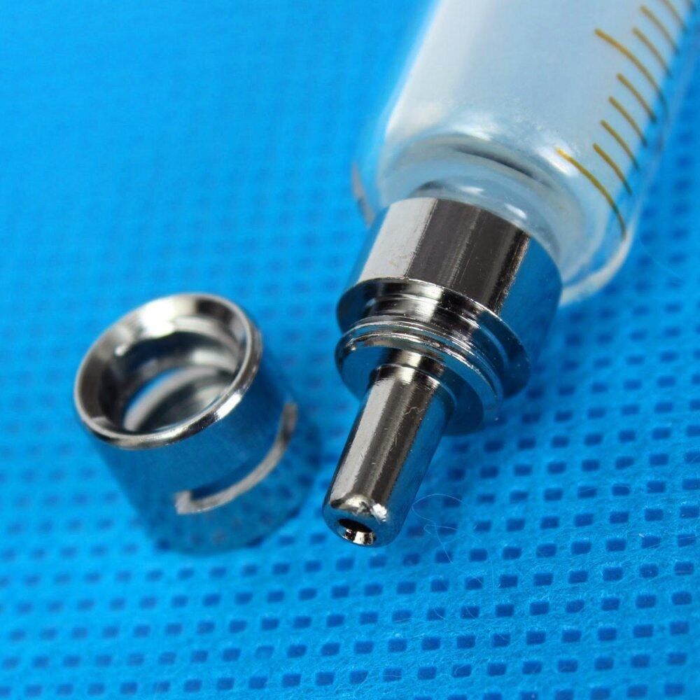 5ml Lab Glass Syringe Glass Glass Sampler Reusable Laboratory Supplies