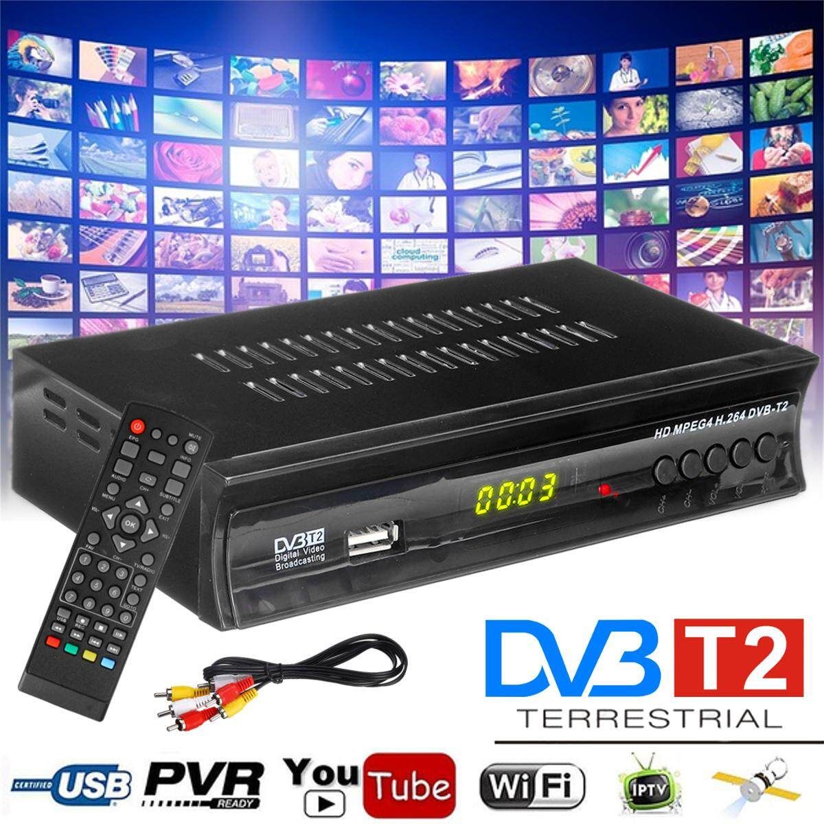 FTA Satellite TV Receiver HD -T/T2 H.264 TV Box Sat Finder TV Decoder, Supports Wifi Youtube M3u Media Player
