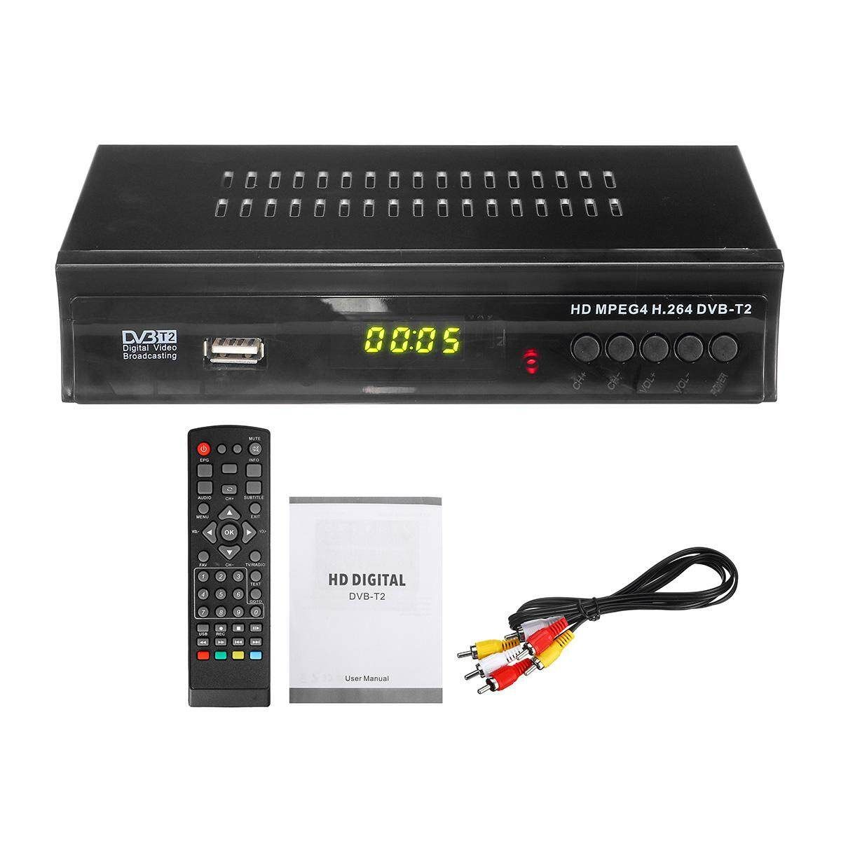 FTA Satellite TV Receiver HD -T/T2 H.264 TV Box Sat Finder TV Decoder, Supports Wifi Youtube M3u Media Player