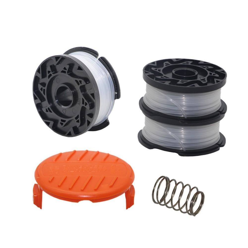 Replacement String Trimmer Spool 30ft 0.065" String Trimmer Line Spool Cap  Spring 8pcs Fit for Black  Decker AF-100-3ZP
