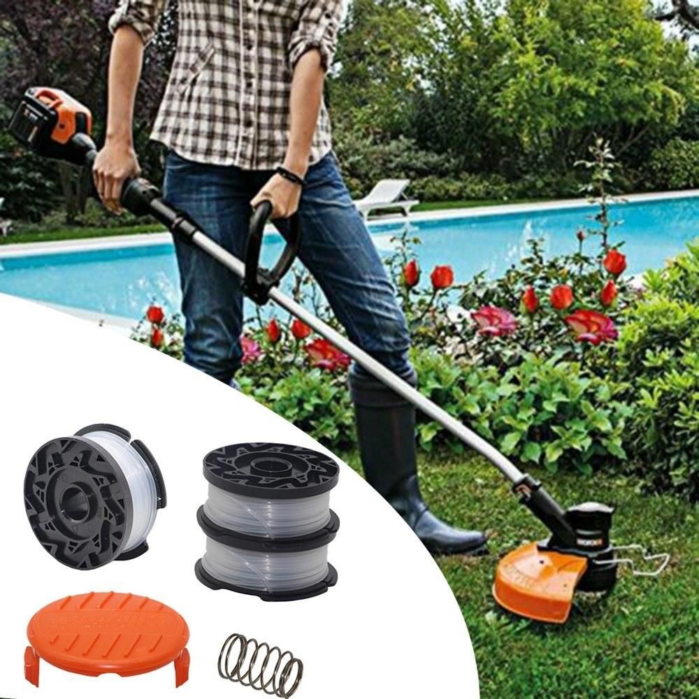 Replacement String Trimmer Spool 30ft 0.065" String Trimmer Line Spool Cap  Spring 8pcs Fit for Black  Decker AF-100-3ZP