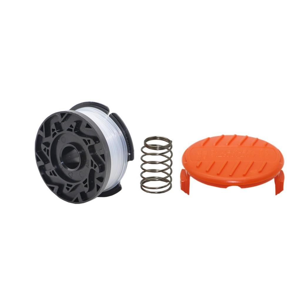 Replacement String Trimmer Spool 30ft 0.065" String Trimmer Line Spool Cap  Spring 8pcs Fit for Black  Decker AF-100-3ZP