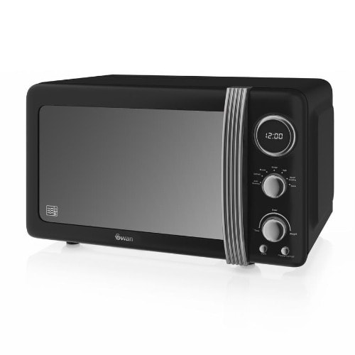 Retro Microwave - 20L - 800W - Black