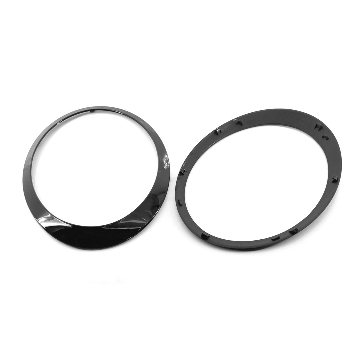 Headlight Trim Ring 2pcs Replacement For BMW R55 MINI Cooper