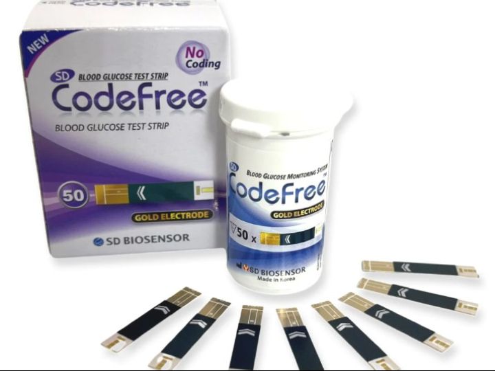 Code Free Blood Sugar Strips. 50trips