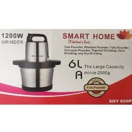 Smart Home Chopper - Slicer & Yam Pounder- 6l - 1200w