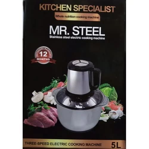 Mr. Steel Multipurpose Yam Pounder And Grinder - 5L - 500W
