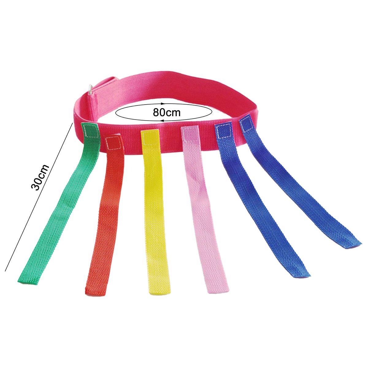 Sticky Tail Vest Toy Flexible Buckle Design Adjustable-Red