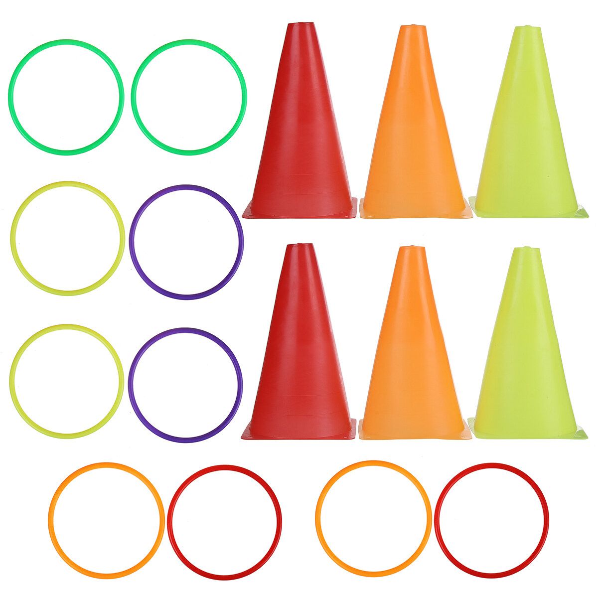 3 In 1 Cone Bean Bags Ring Toss Game Traffic Throw Hoop Family Outdoor Games Children's Toy