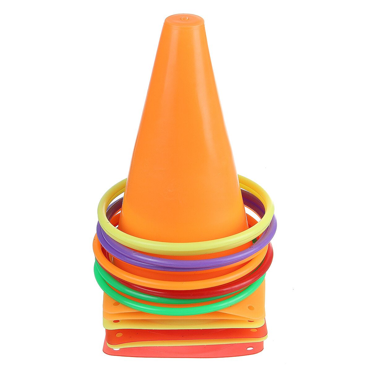 3 In 1 Cone Bean Bags Ring Toss Game Traffic Throw Hoop Family Outdoor Games Children's Toy