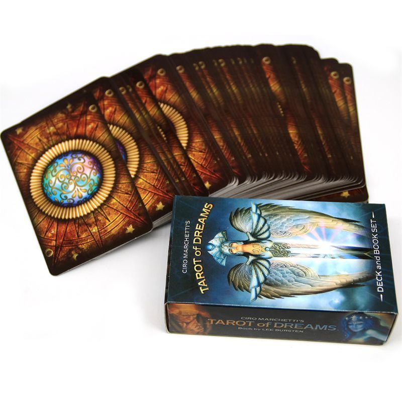 Tarots Of Dreams Full English 83 Cards Deck Oracle Playing Card Fortune Telling Divination Board Game Drop Ship