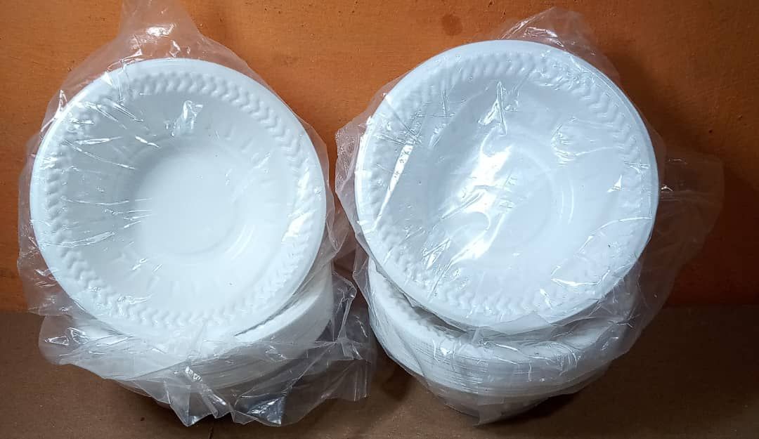 100pcs Small Size Disposable Plates-For Small Chops Or Asun