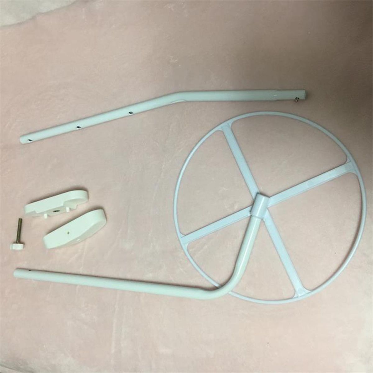 Steel Babys Cot  Bracket Bed Clip On Bracket Net Stand For