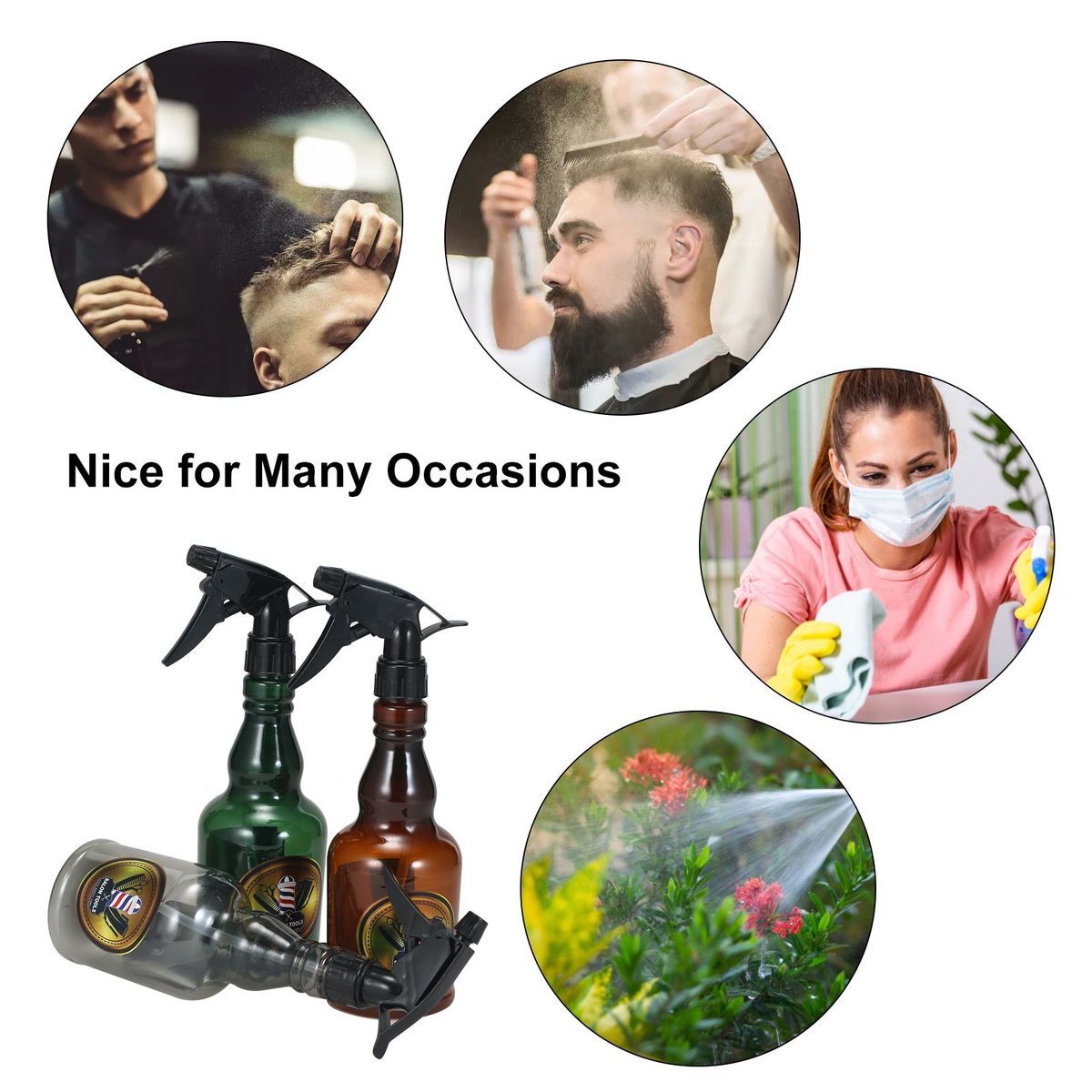 Empty Plastic Spray Bottle 650ml Refillable Spray Bottles