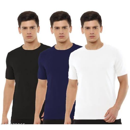 Round Neck Mens T-shirt - Pack Of 3