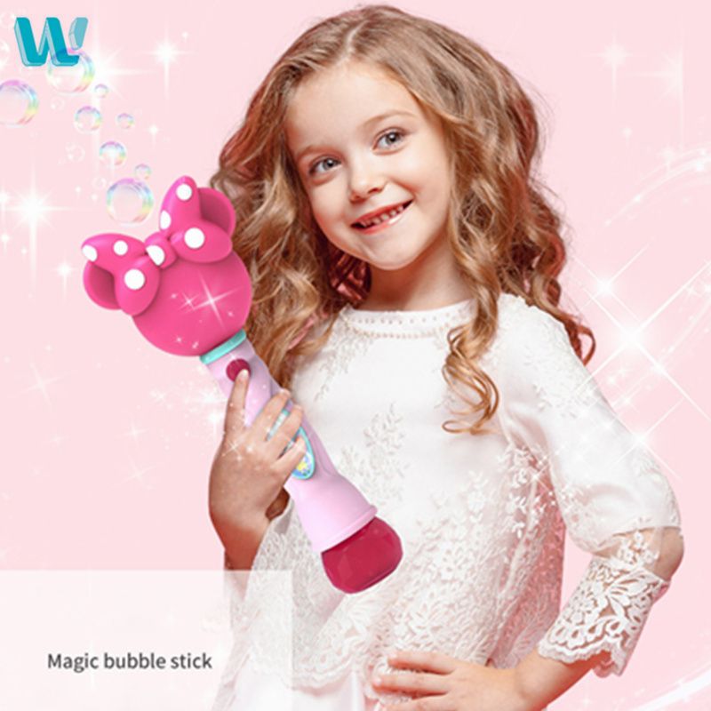 Kids Magic Wand Bubble Gun Blower