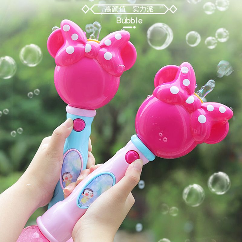 Kids Magic Wand Bubble Gun Blower