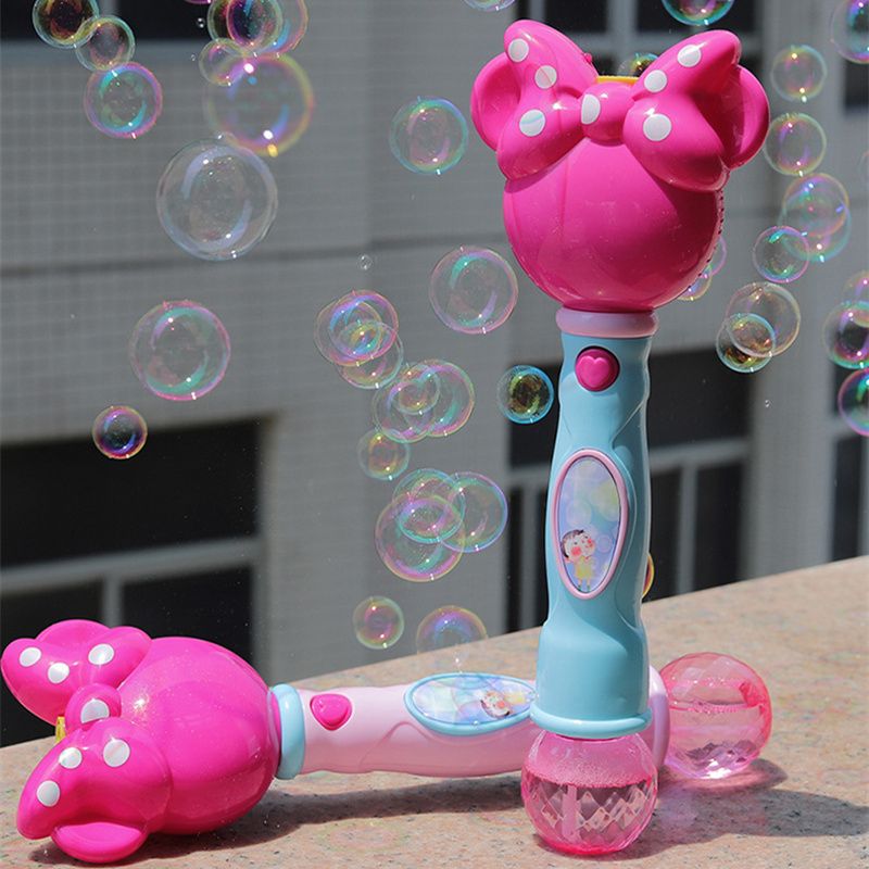 Kids Magic Wand Bubble Gun Blower