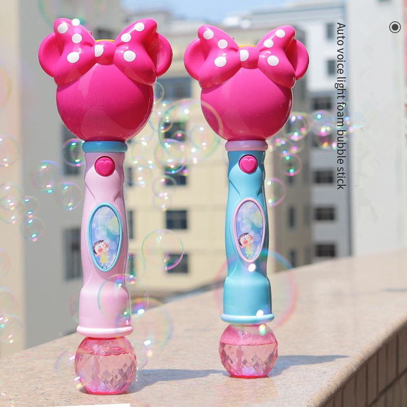 Kids Magic Wand Bubble Gun Blower