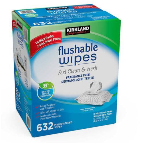 Flushable Wipes - 632counts