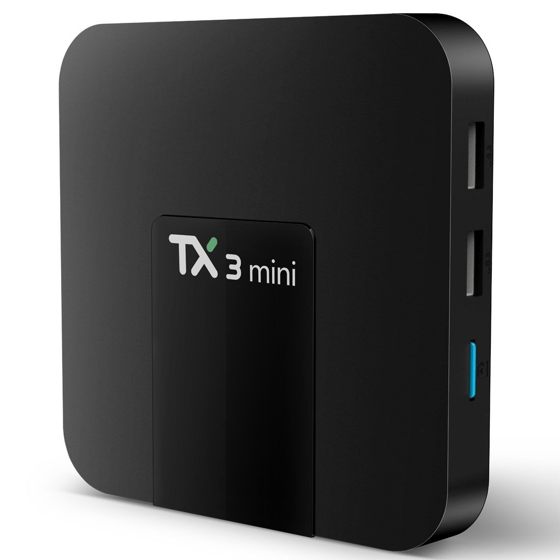 TX3 Mini 4K*2K Display HD Smart TV BOX Player With Remote Controller, Android 7.1 OS Amlogic S905W Up To 2.0 GHz, Quad Core ARM Cortex-A53, RAM: 2GB DDR3, ROM: 16GB, Supports WiFi & TF & AV In & DC In(Black)