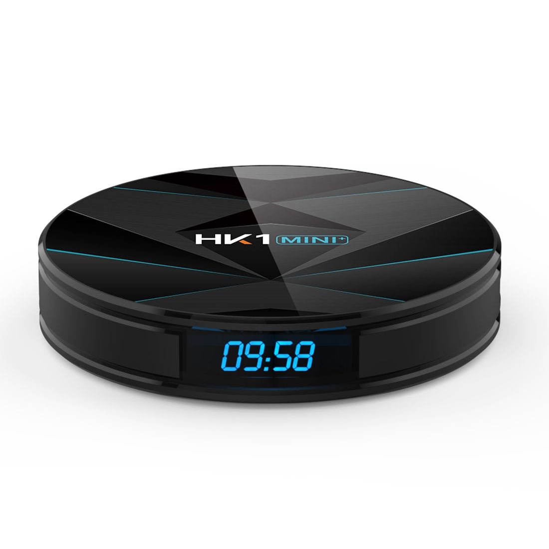 HK1MINI+ 4K HD Smart TV BOX,Android 9.0,RK3318 Quad-Core 64bit Cortex-A53 ,2GB+16GB, Support TF Card, HDMI, WIFI, AV, LAN, USB (Black)