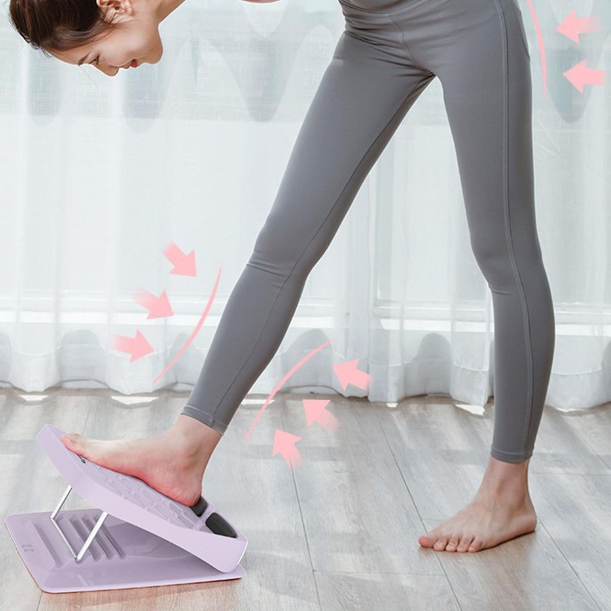 Inclined Pedal Fitness Ankle Foot Incline Board Purple